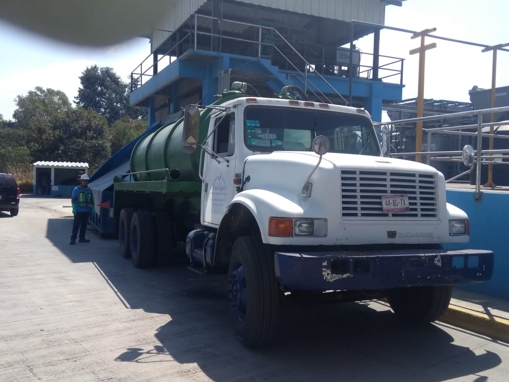 Traslado de aguas residuales en Puebla
